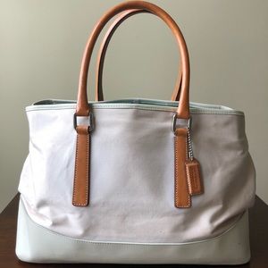 Vintage Coach Hampton’s Tote, Pale Pink